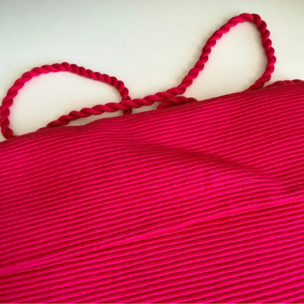Sh*t That I Knit Pink Tassle Clutch